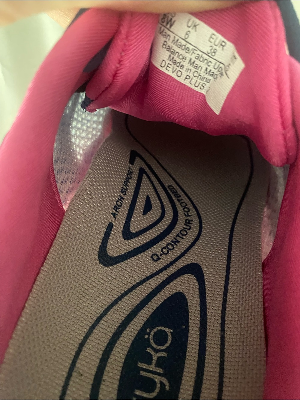 Ryka Devotion Plus 2 Walking Shoes Blue Pink Women's 8W NIB - Picture 9 of 13
